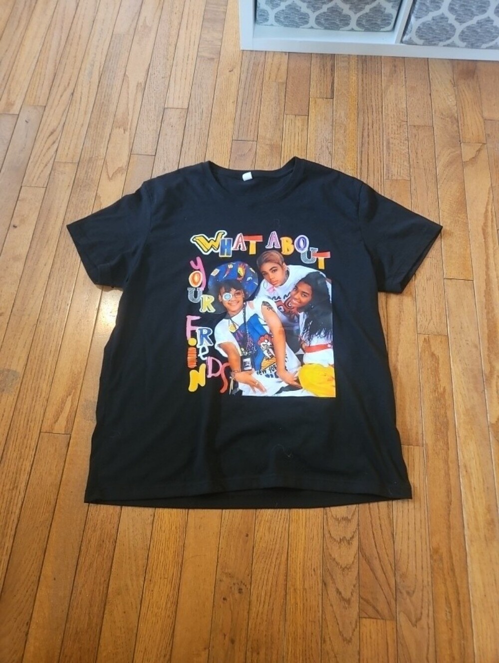 TLC What About Your Friends T Shirt Womens Large